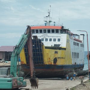 Survei kapal sebelum docking